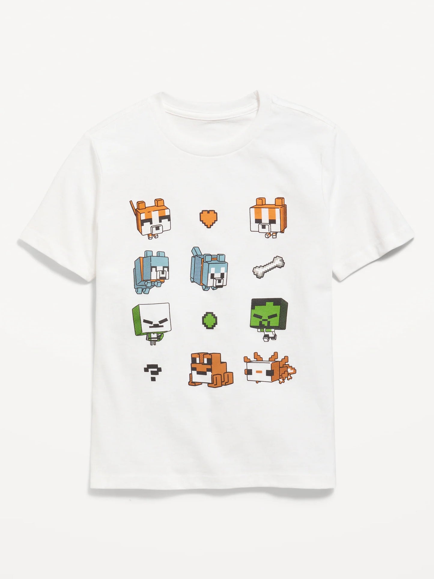 Camisa blanca Minecraft  Old navy niño