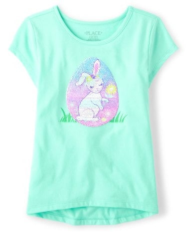 Camisa verde conejo Childrens Place