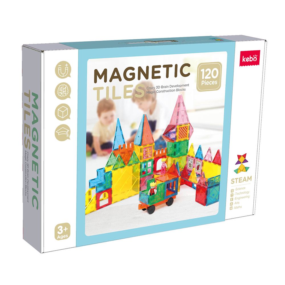 Magnetos Tiles 120 piezas