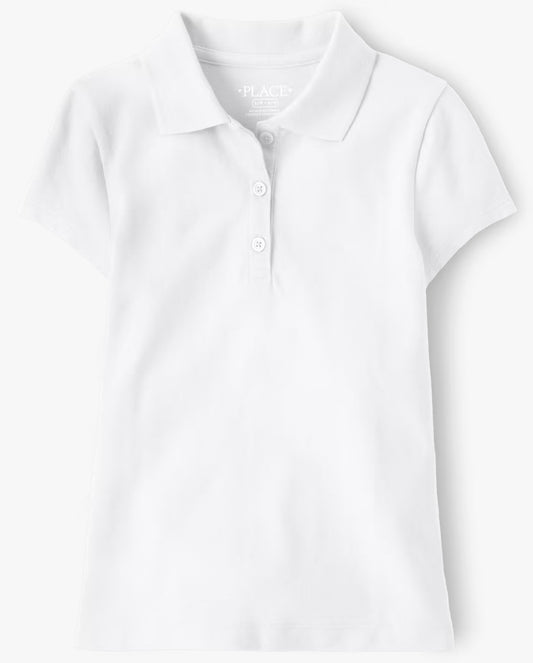 Camisa polo blanca Childrens Place niña