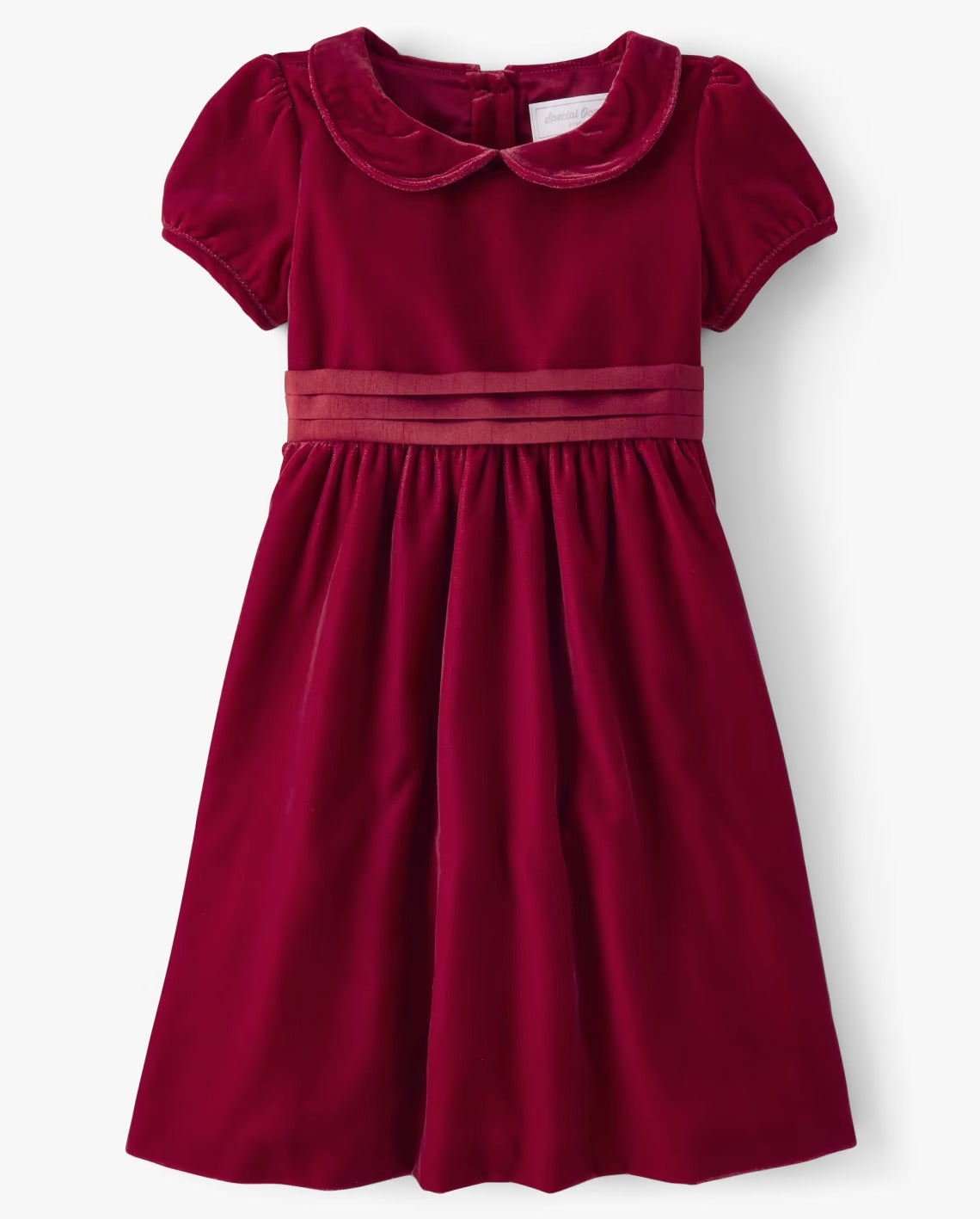 Vestido rojo vino nina Gymboree velvet chongo coello peter pan Kima Shop HN