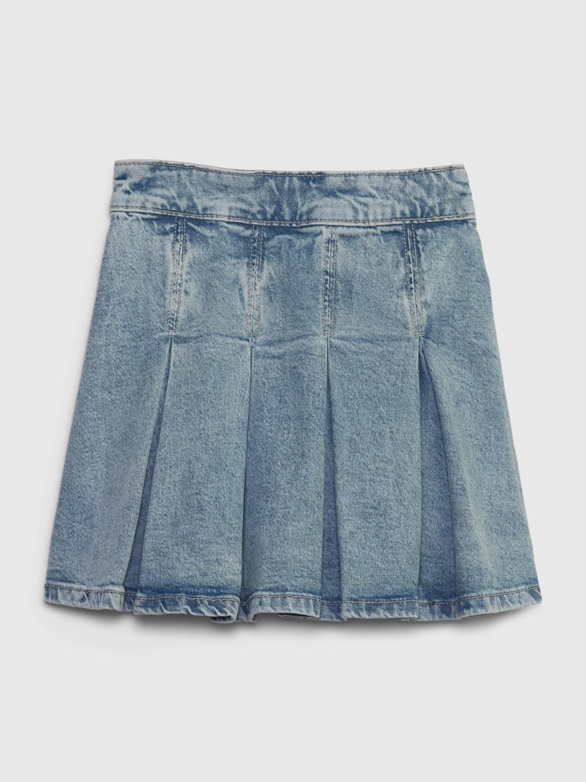 Falda jeans paletones GAP Niña plizada