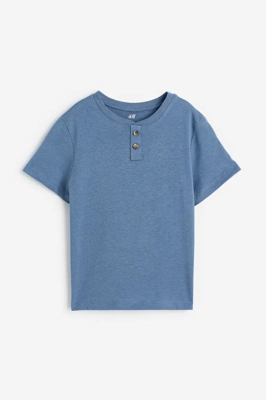 Camisa azul henley H&M niño