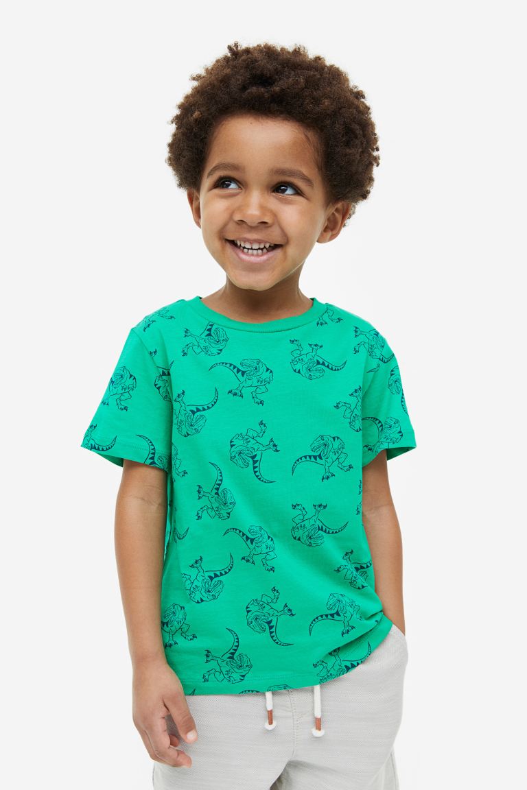 Camisa verde dinosaurios H&M niño