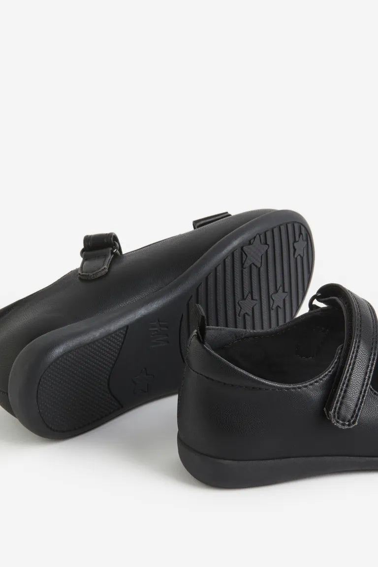Zapatillas negras H&M niña suela negra zapatos negros escolar – Kima Shop HN