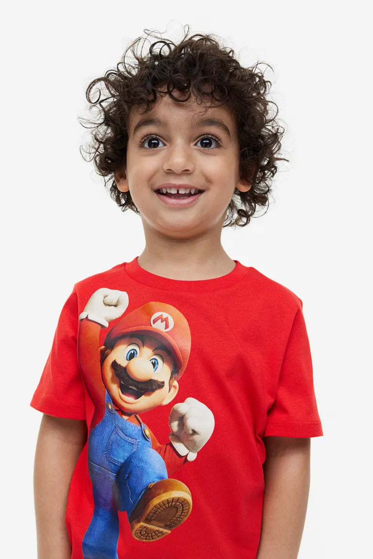 Set 3 Camisas H&M Mario Bross niño