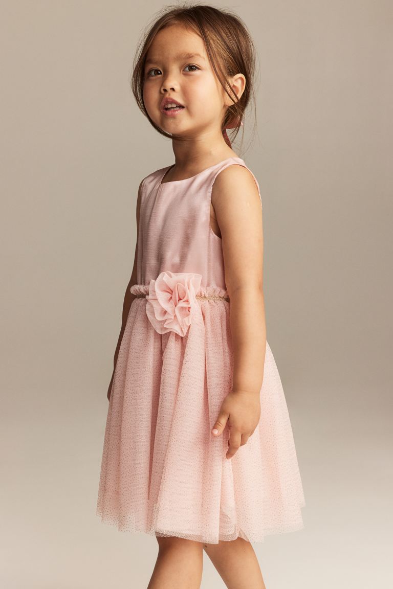 Vestido rosado niña H&M tutu tulle glitter