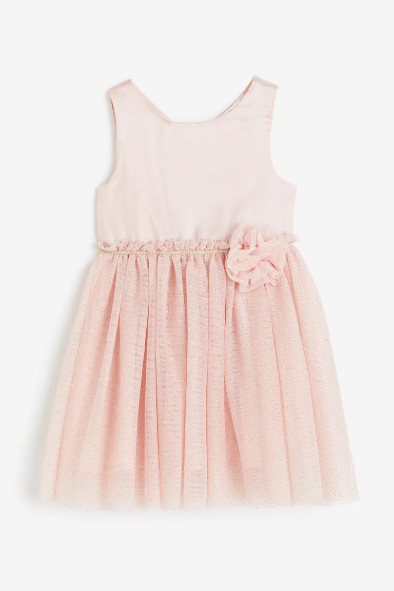 Vestido rosado niña H&M tutu tulle glitter