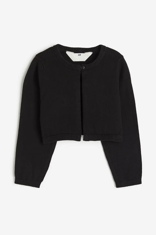 Sueter cardigan negro H&M niña 92497136