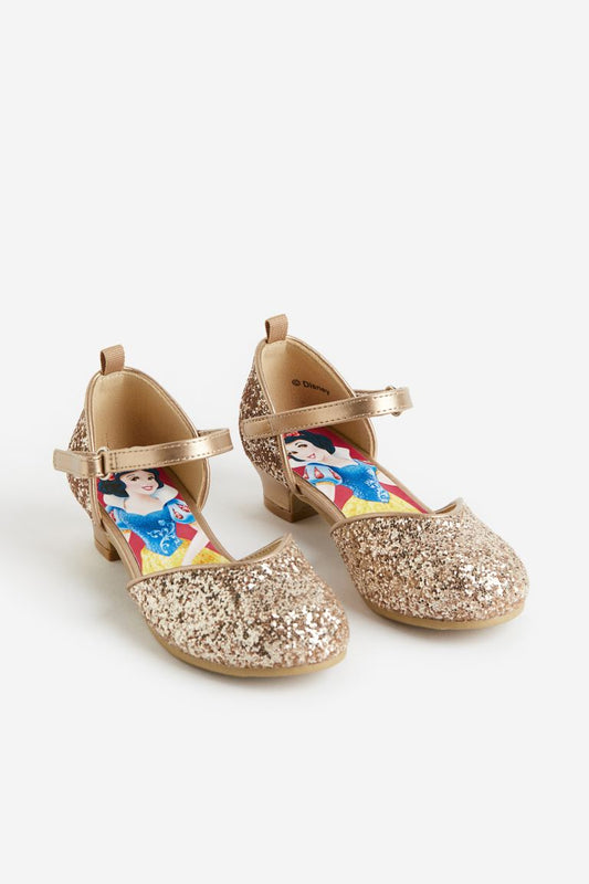 Zapatillas doradas Disney H&M Gold niña tacon