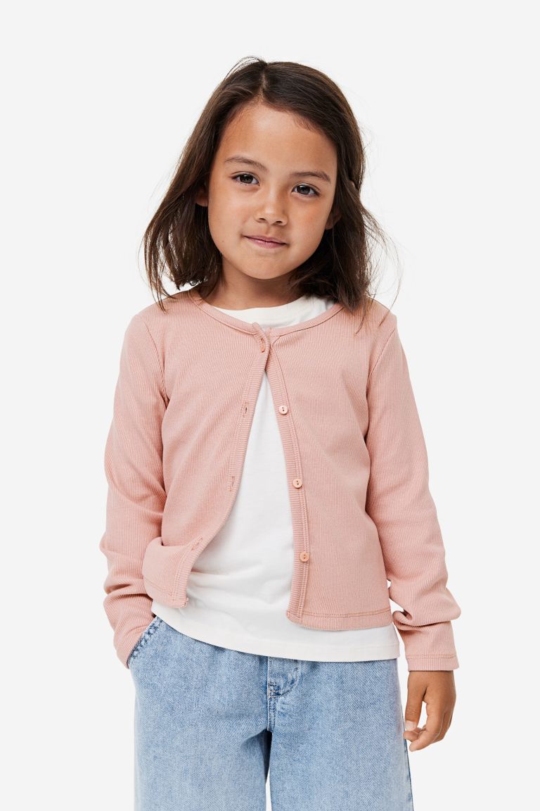 Sueter cardigan rosado H&M niña algodón 75490800