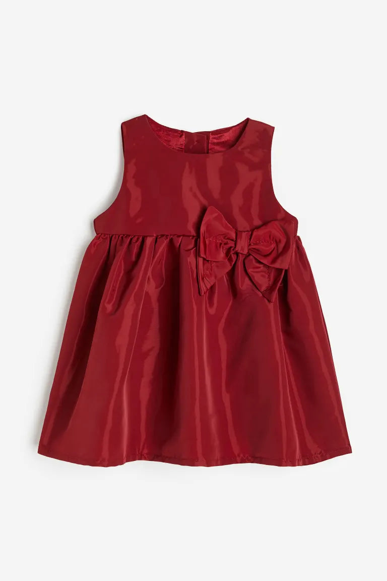 Vestido rojo chongo bebe niña H&M 04418544