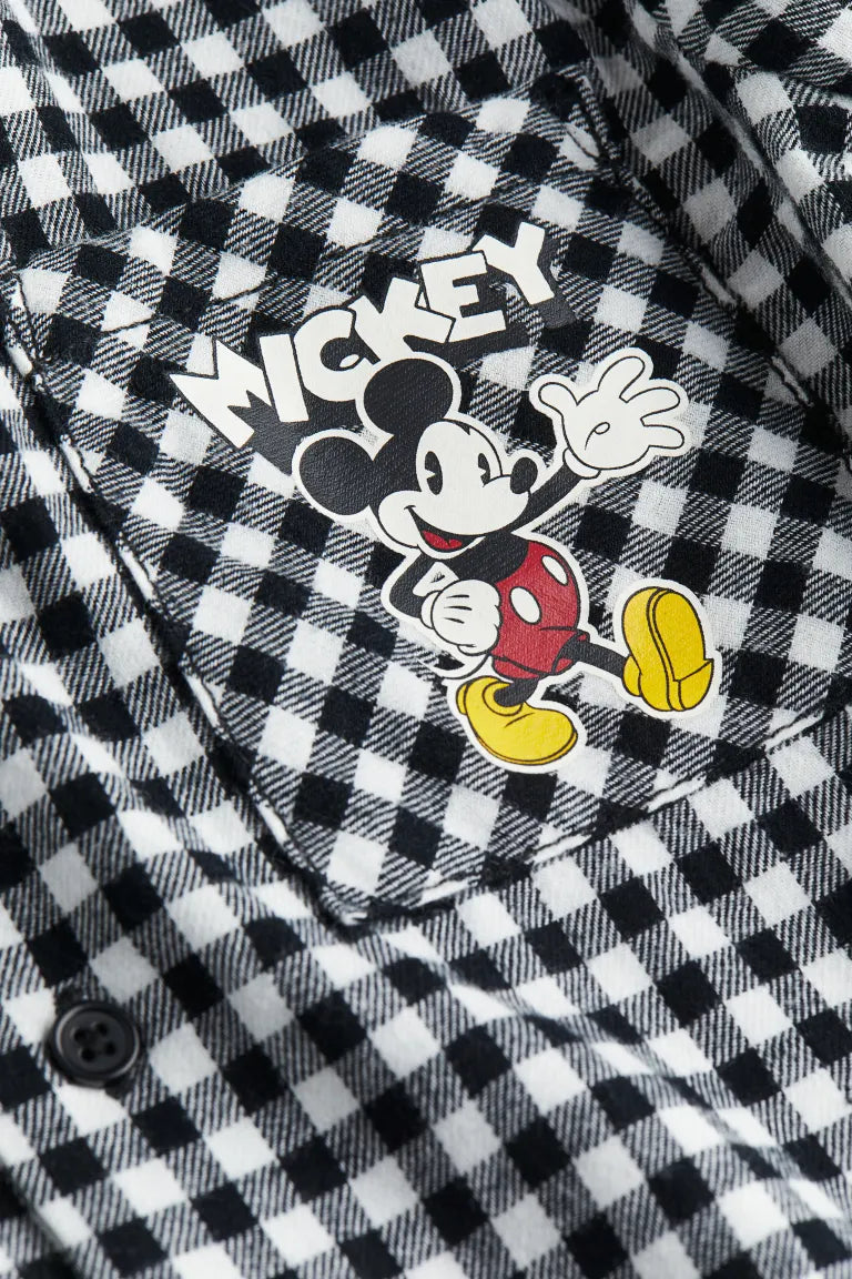 Camisa formal cuadros H&M niño Mickey Disney manga larga