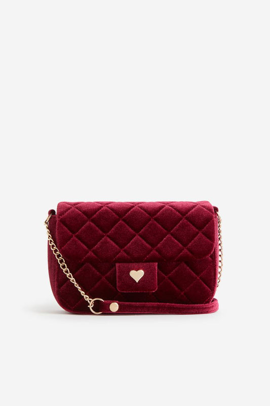 Cartera rojo vino H&M niña roja