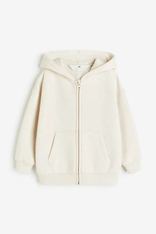 Sueter hoodie blanco hueso H&M unisex niña niño