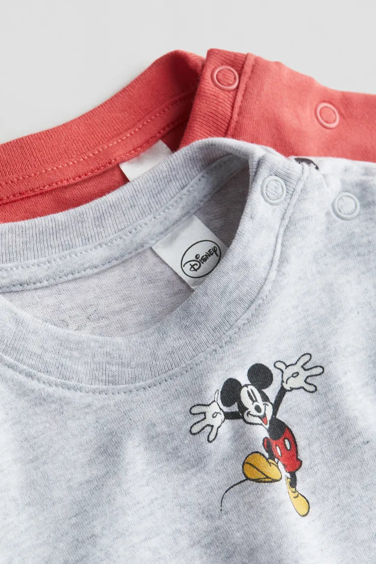 Set 2 Camisas H&M bebe niño mickey disney