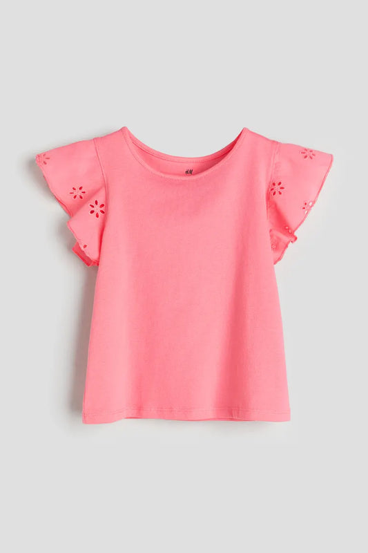 Camisa rosada revuelos H&M blusa niña