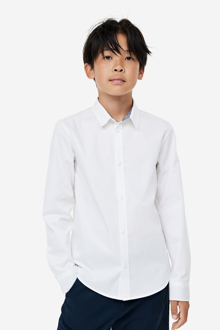 Camisa blanca niño h&m online