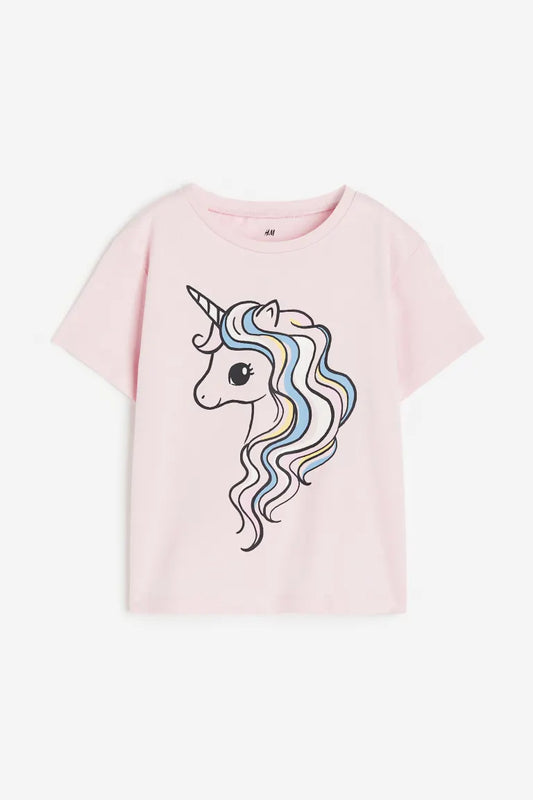 Camisa rosada unicornio niña H&M