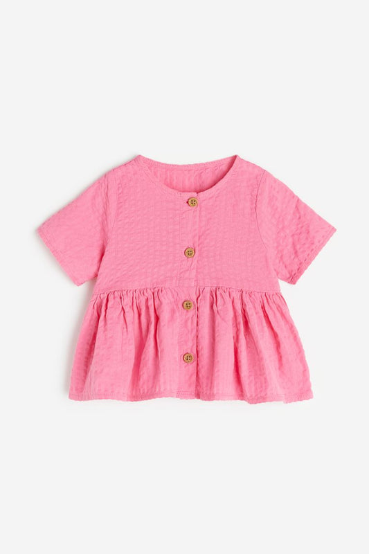 Camisa rosada peplum H&M bebe niña