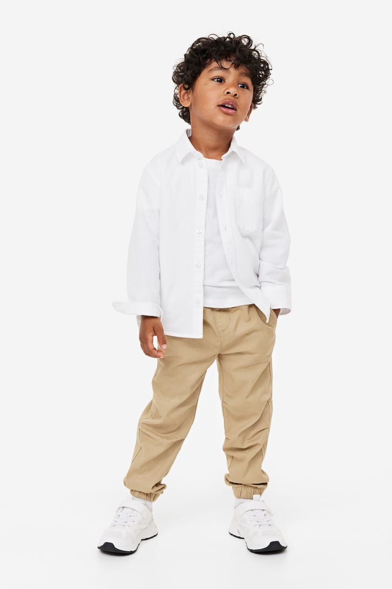 Pantalon Jogger Beige café niño H&M