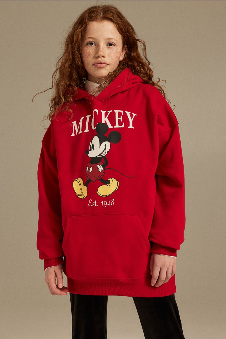 Sueter rojo hoodire mickey disney H&M unisex 75232752