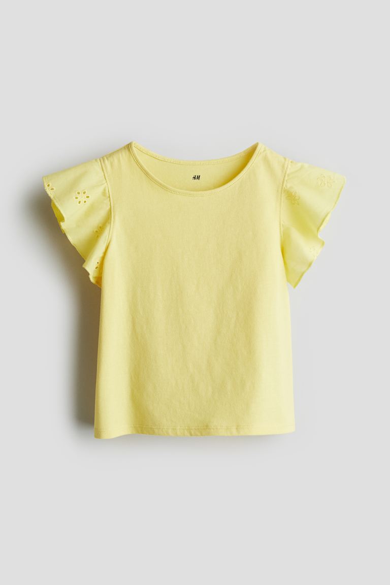 Camisa Amarilla revuelos H&M blusa niña