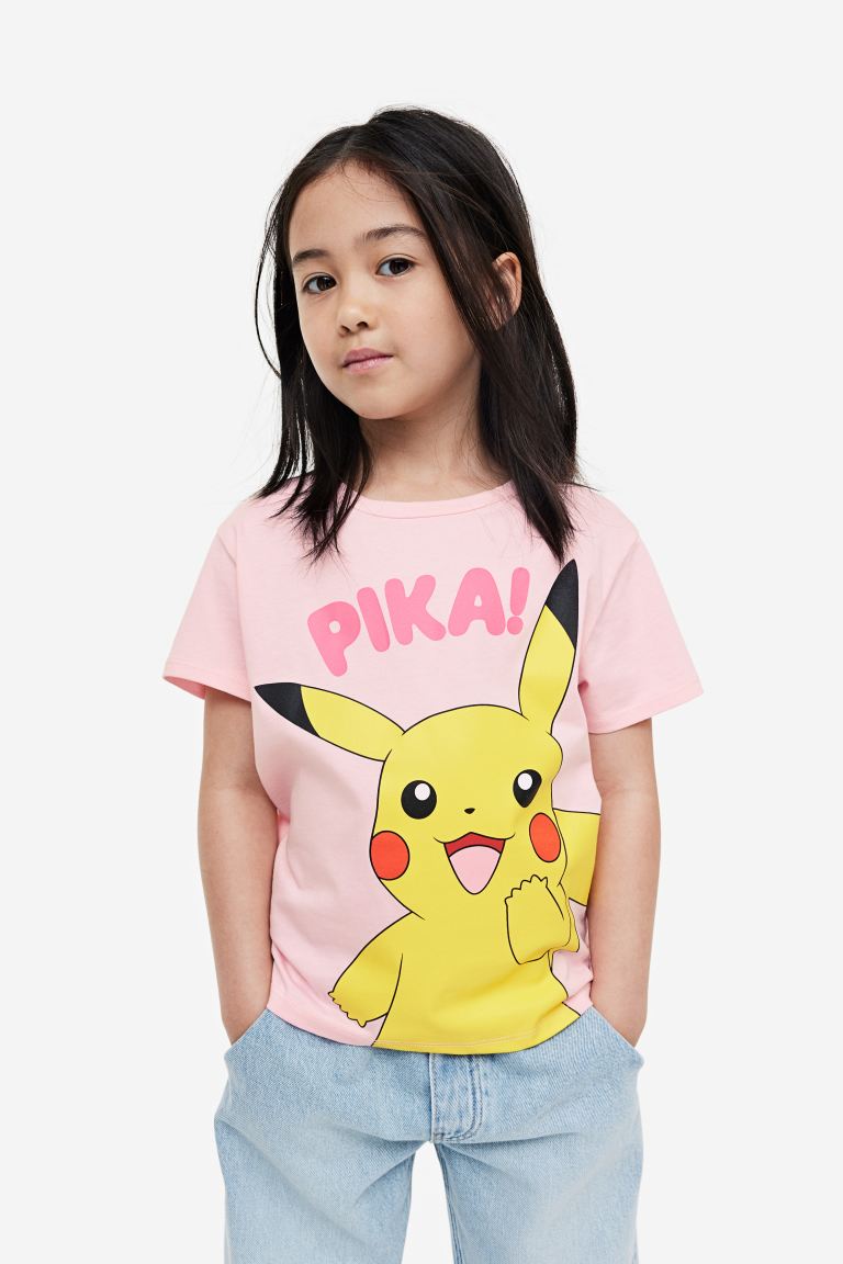 Camisa rosada pikachu h&m niña