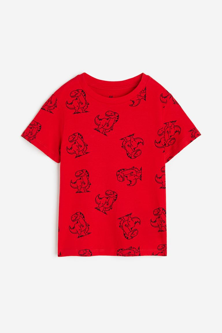 Camisa roja dinosaurios H&M niño