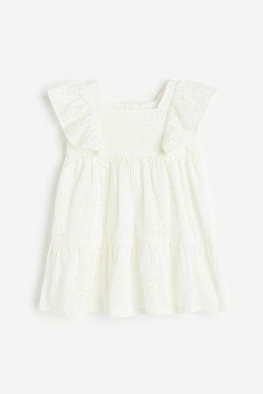 Vestido blanco bebe niña H&M