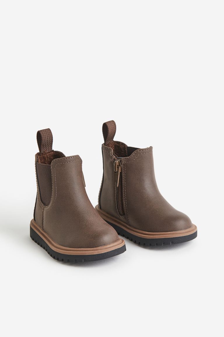 Botines café burritos H&M botas niña niño