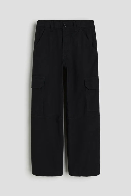 Pantalon cargo negro H&M niña