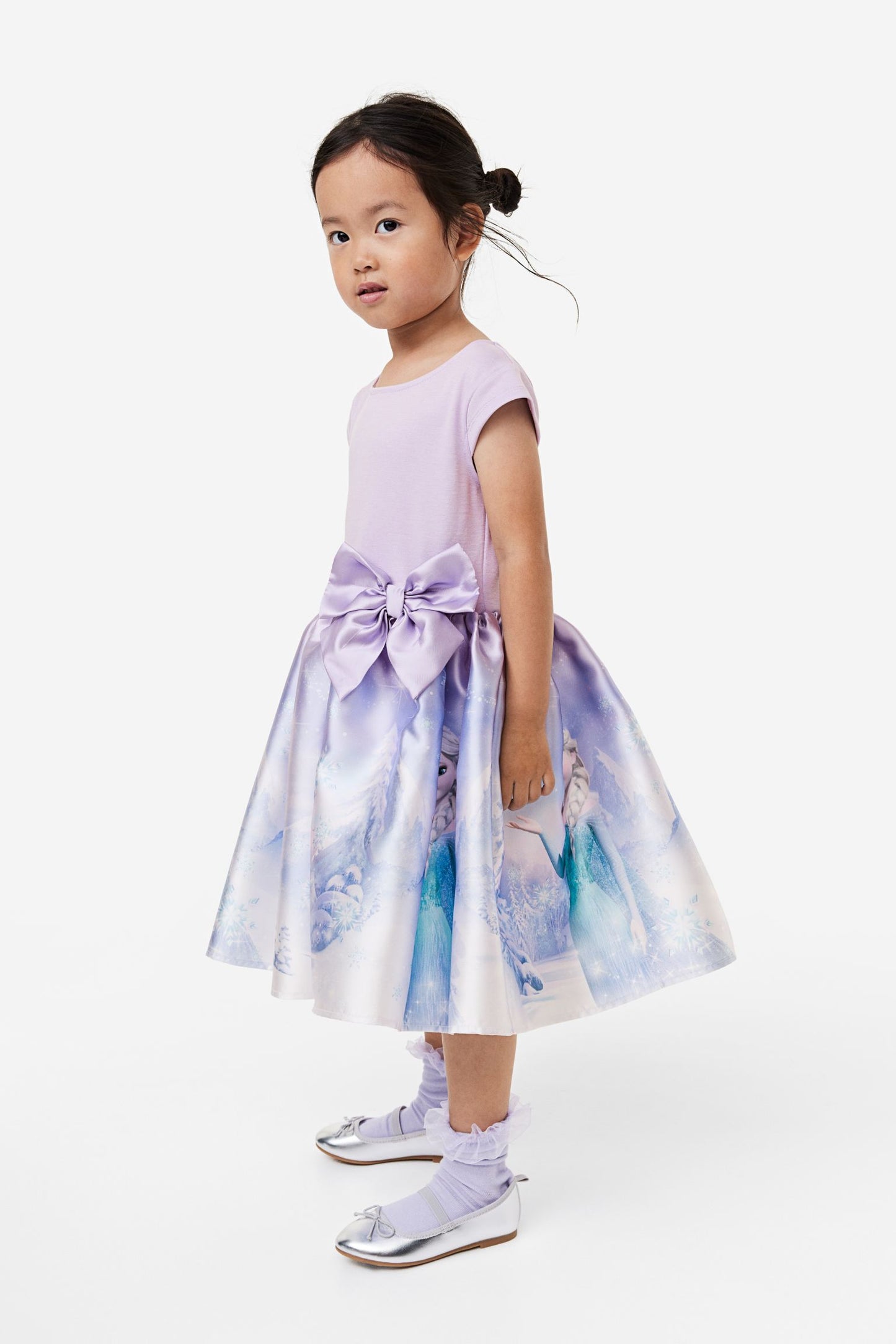 Vestido frozen H&M niña disney vueludo