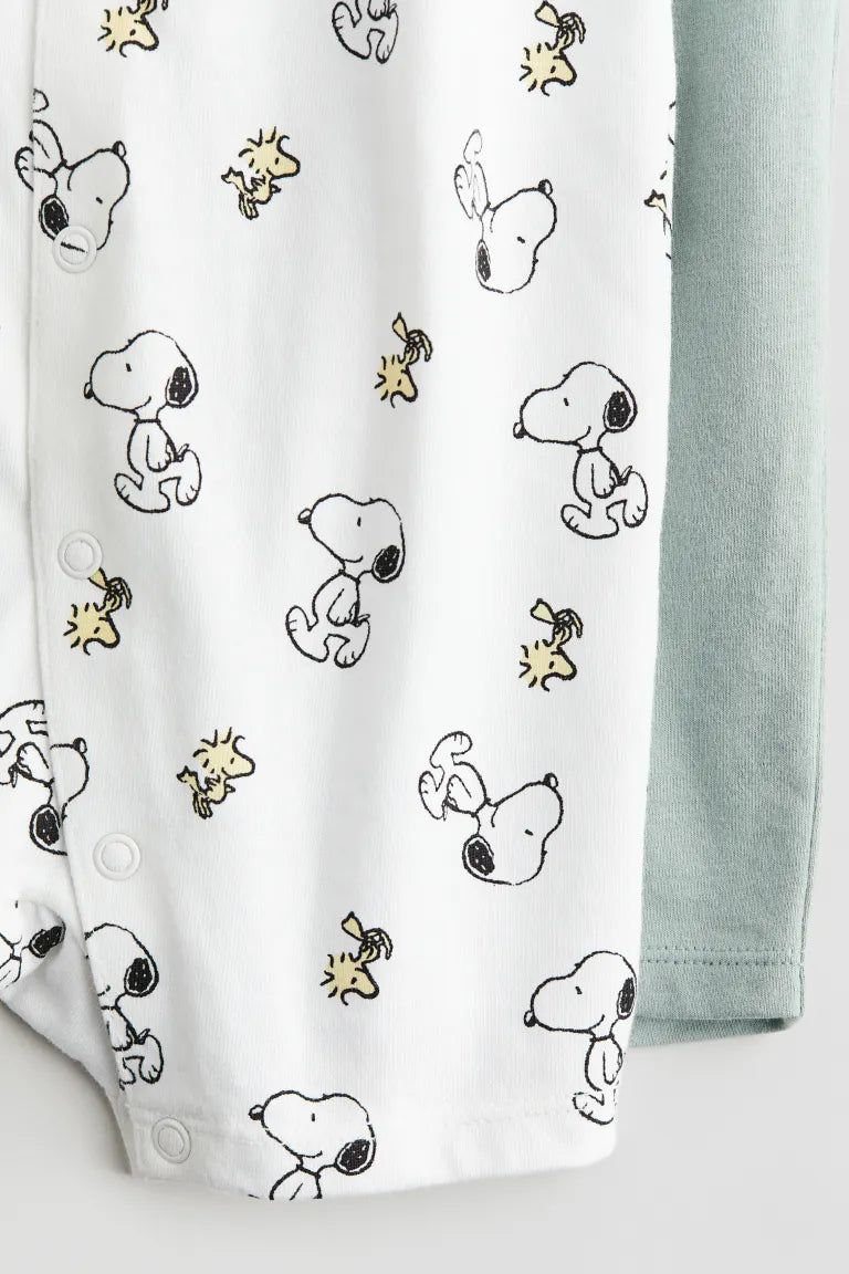 Set 2 piezas bebe snoopy H&M