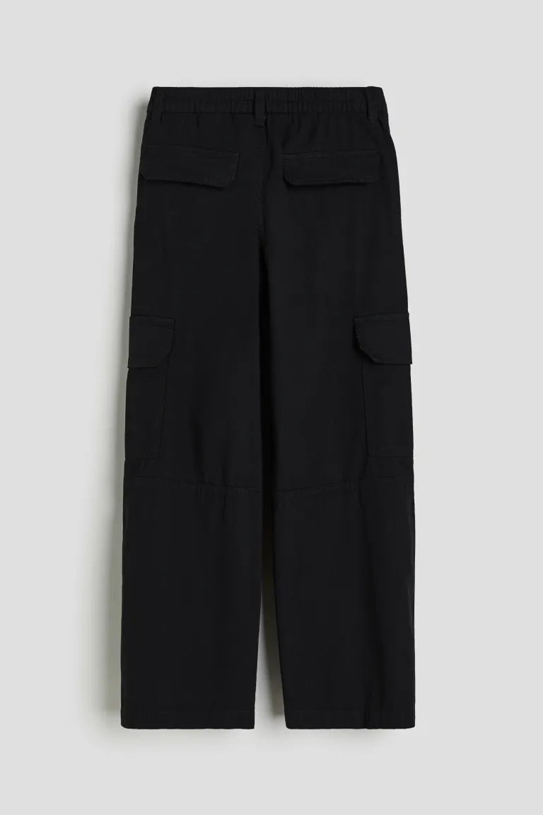 Pantalon cargo negro H&M niña