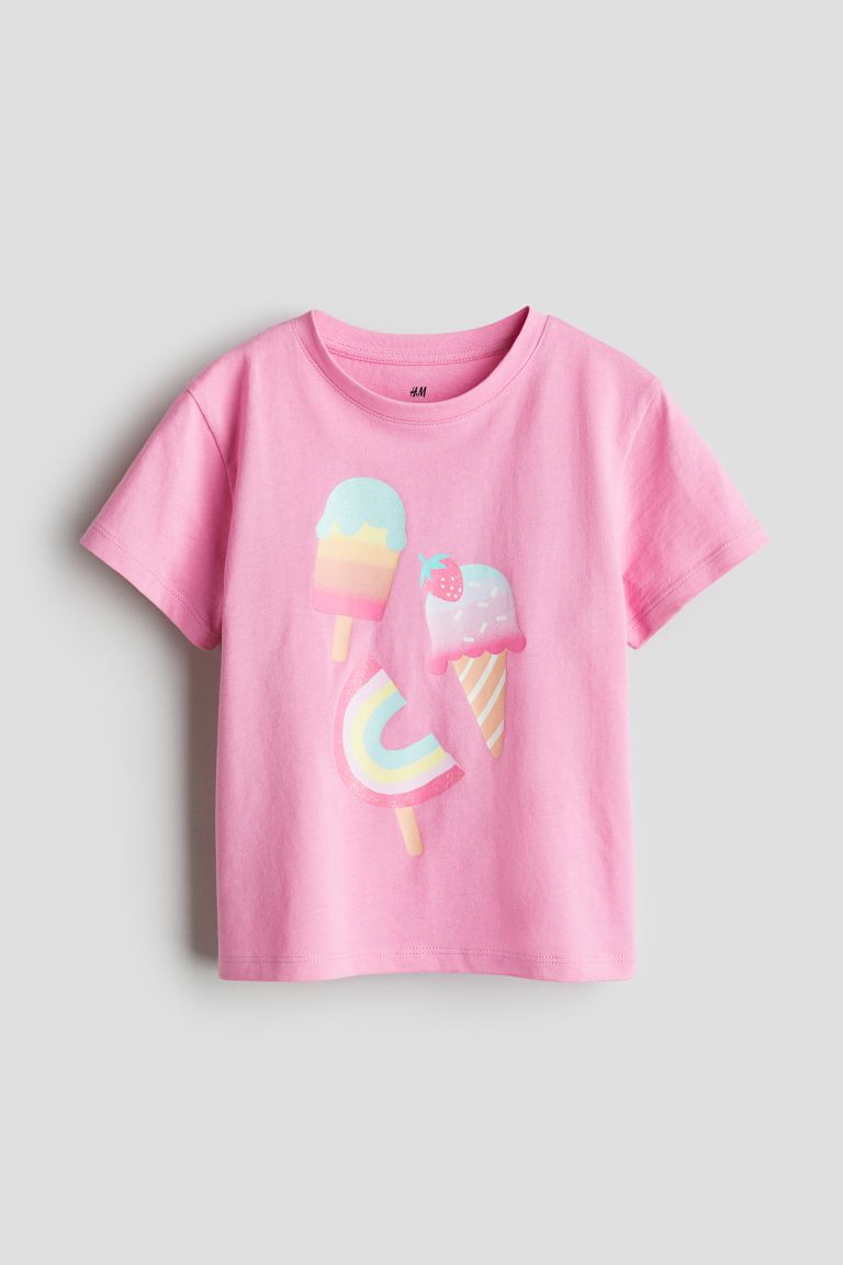 Camisa rosada helado ice cream cono H&M niña