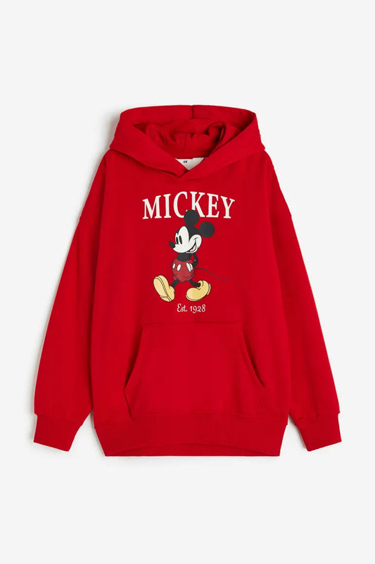 Sueter rojo hoodire mickey disney H&M unisex 75232752