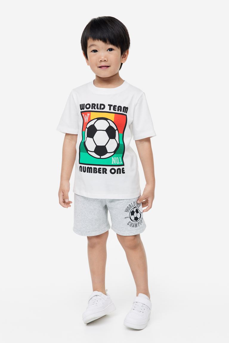 Camisa blanca futbol  H&M niño