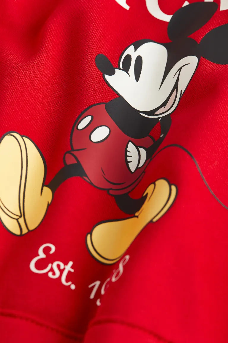 Sueter rojo hoodire mickey disney H&M unisex 75232752