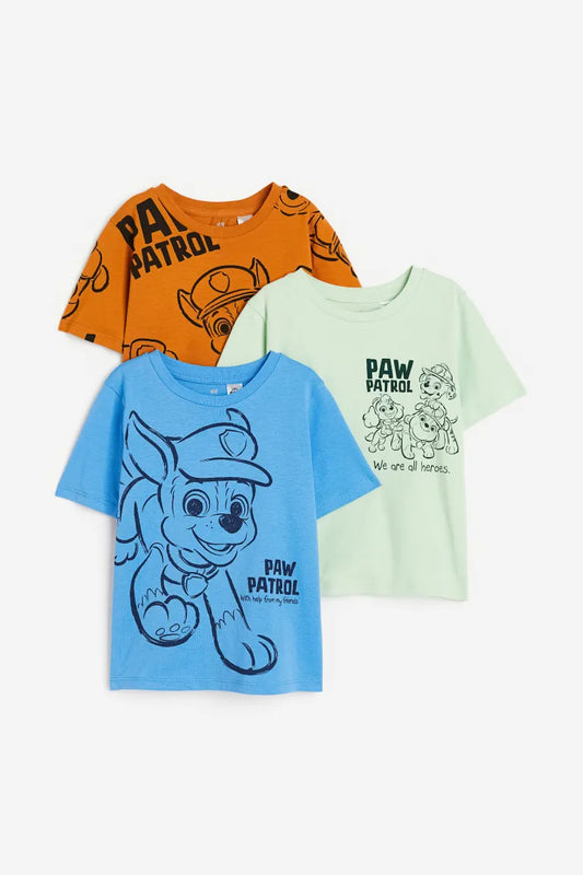 Set 3 Camisas paw patrol H&M niño