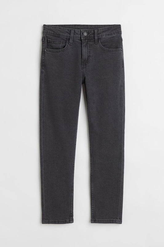 Pantalon Jeans negro H&M niña 11-16 relaxed tapered fit