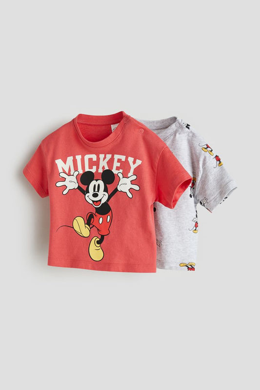 Set 2 Camisas H&M bebe niño mickey disney