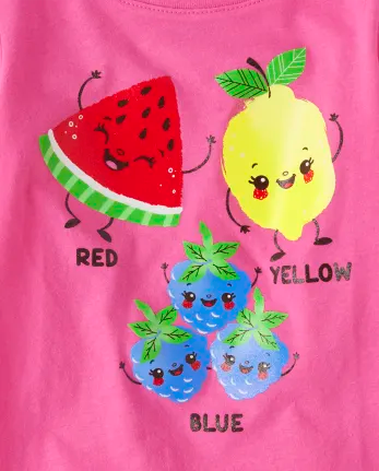 Camisa rosada frutas Childrens Place niña