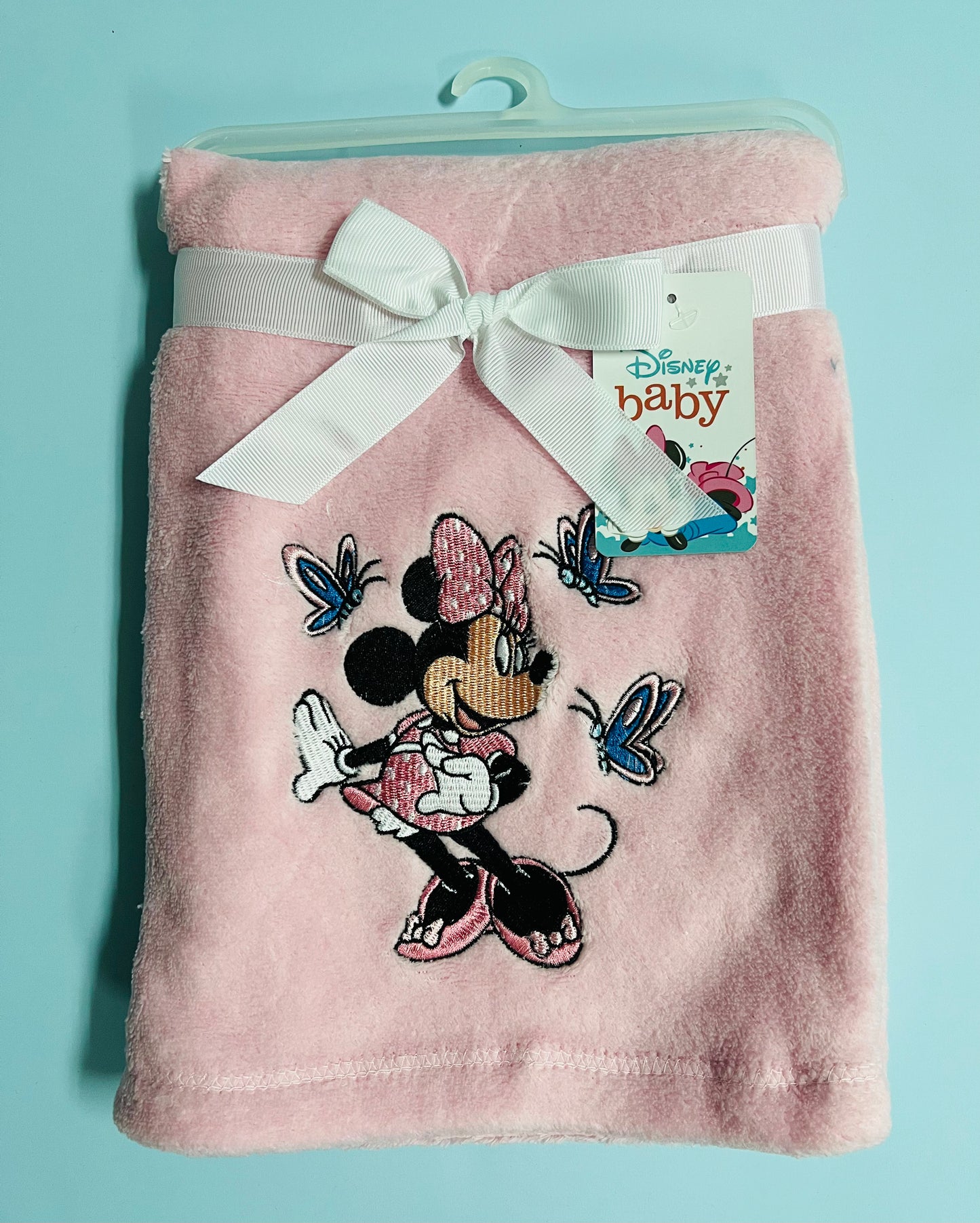 cobija Sábana Minnie con mariposas niña