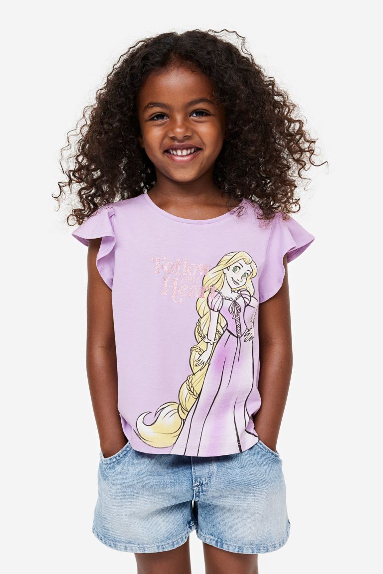 Camisa morada rapunzel  h&m niña