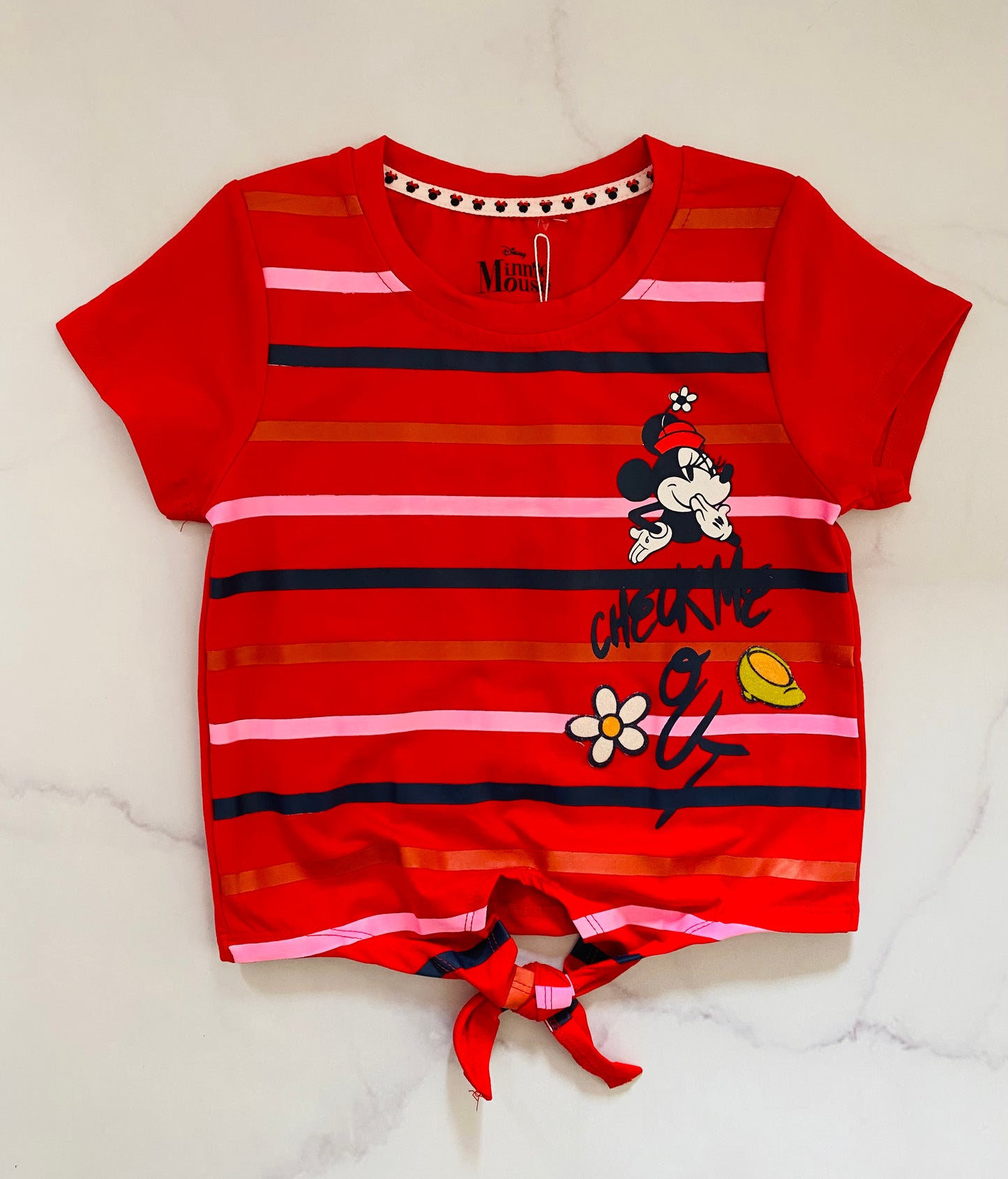 Camisa roja rayas Disney minnie