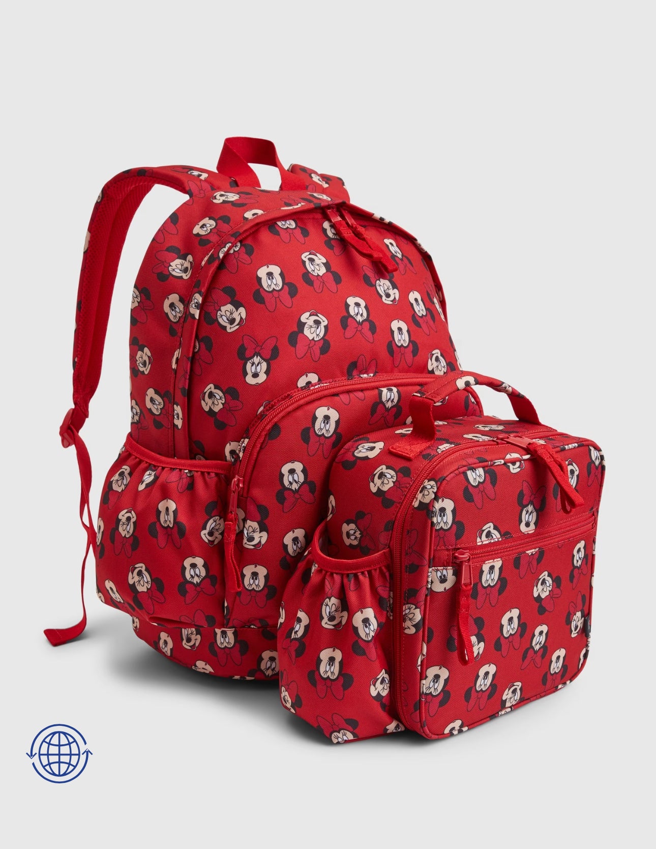 Mochila y lonchera roja minnie disney niña GAP