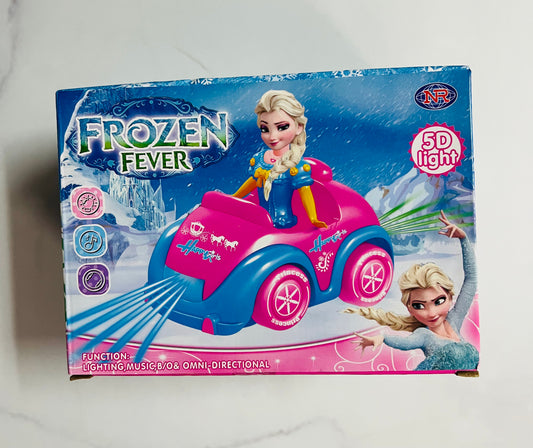 Carro musical frozen rosado