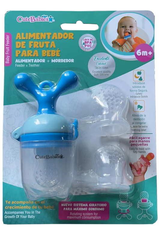 Dispensador de frutas azul Cutebabies