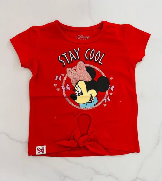 Camisa Minnie roja niña nudo